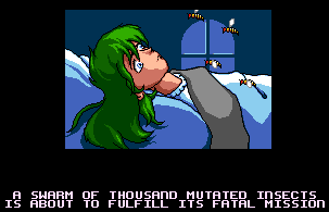 That's Yuri. She doesn't seem too pleased about the insects.